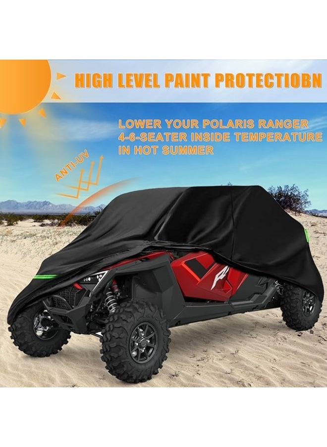غطاء ATV مقاوم للماء قابل للاستبدال لإكسسوارات Polaris RZR، غطاء خارجي مقاوم للغبار مع فتحات لتبديد الحرارة وأبازيم مقاومة للرياح لحماية من المطر والثلج والغبار - Image 4